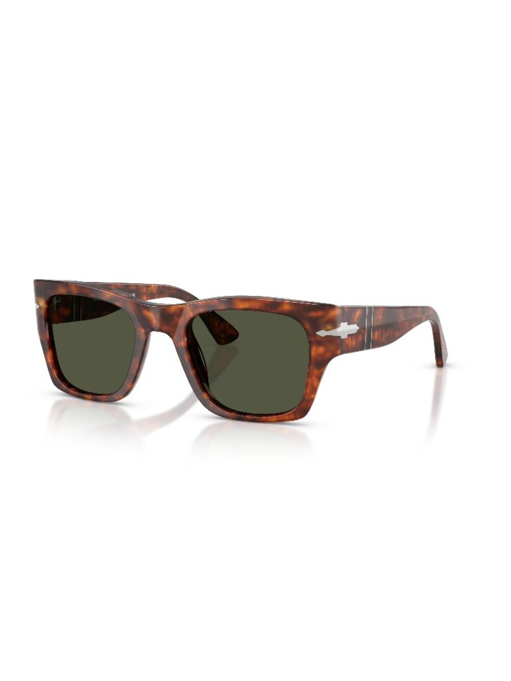 New Persol Unisex Sunglasses Havana Green Lens Acetate Frame PO3384S 24 31 52